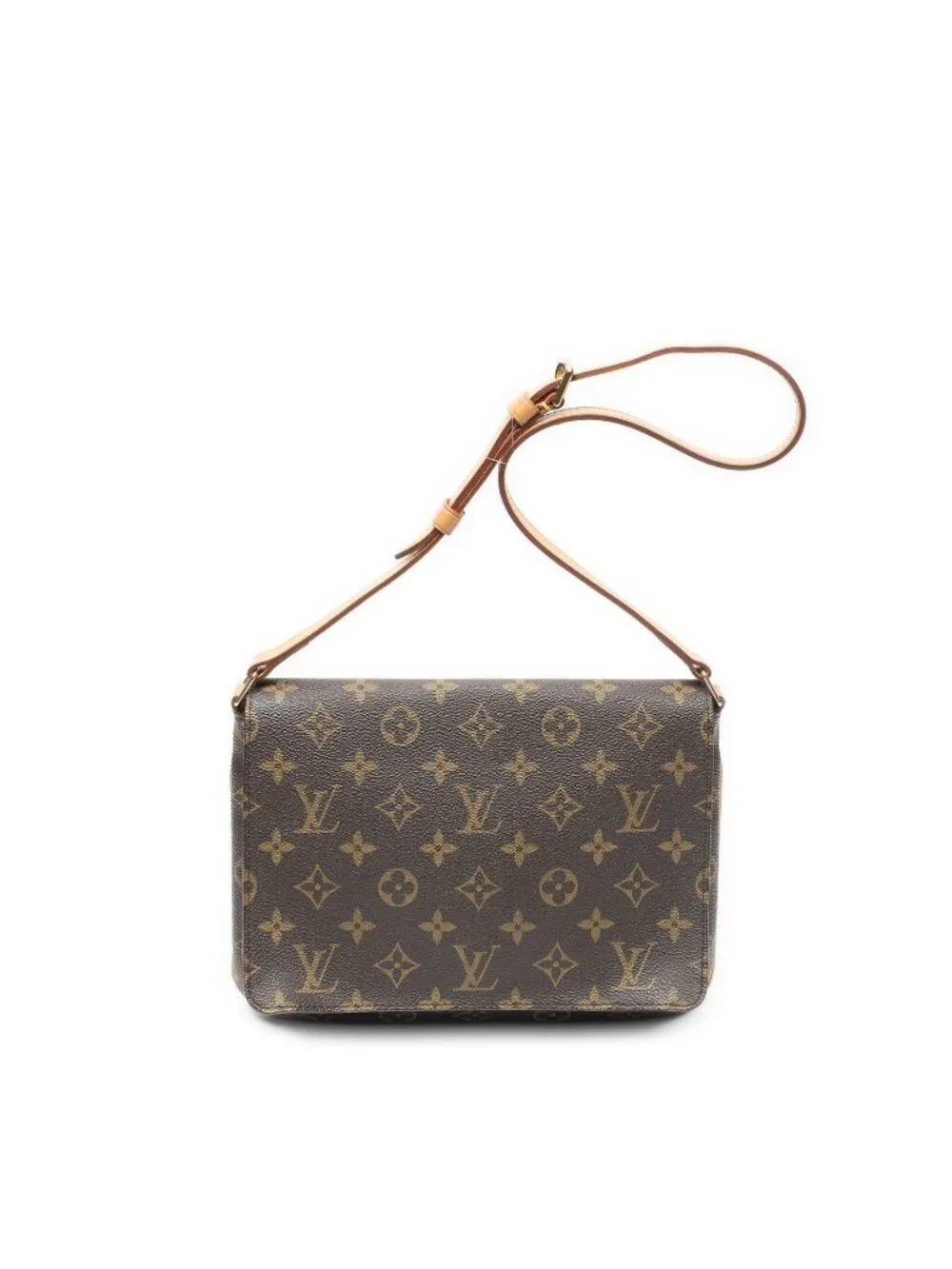 Louis Vuitton Musette Tango Brown Monogram Canvas Crossbody
